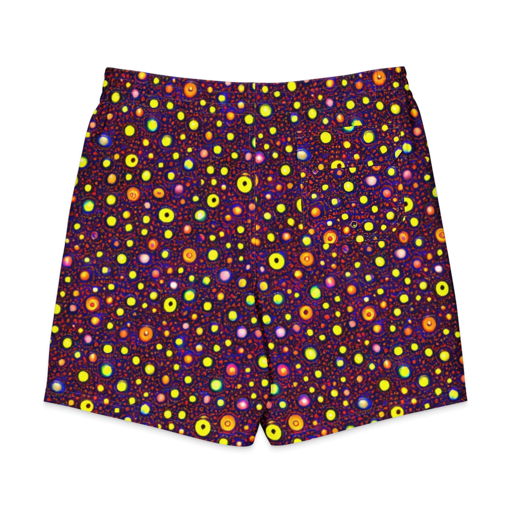 Cosmic Dotscape on Men's Board Shorts — Back