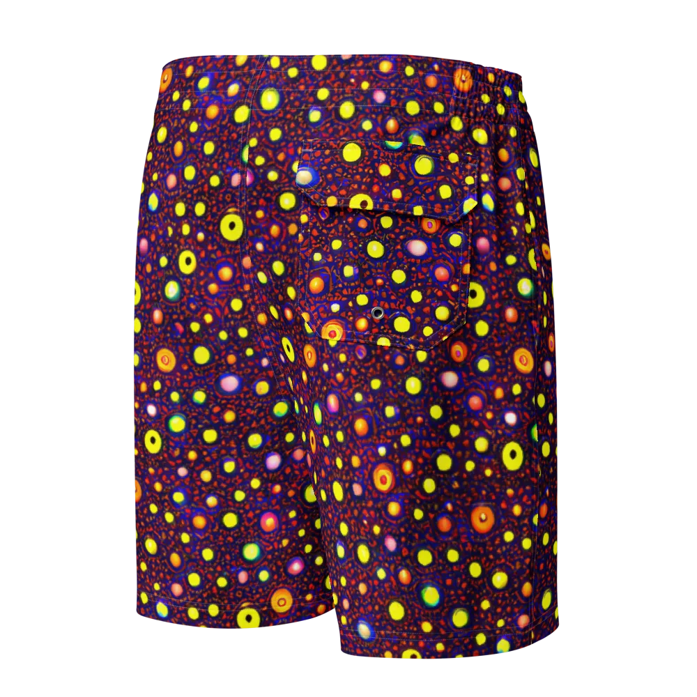 Cosmic Dotscape on Men's Board Shorts — Back