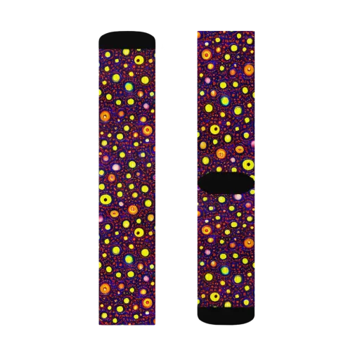 Cosmic Dotscape on a Socks