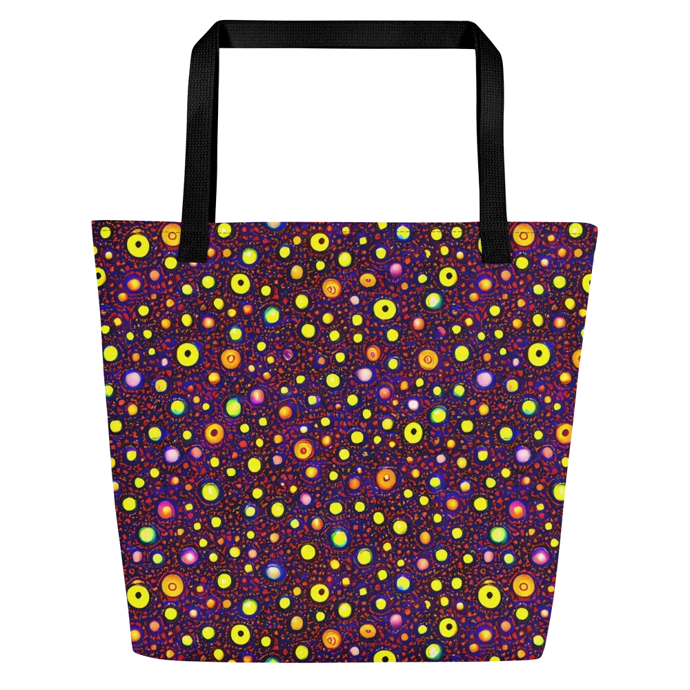 Cosmic Dotscape on Large Tote Bag W/ Pocket — Front