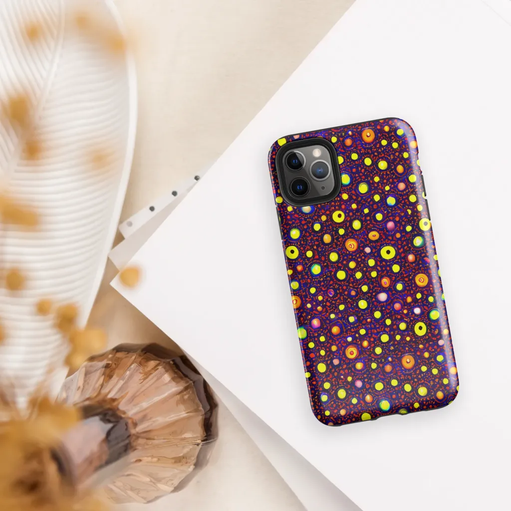 Cosmic Dotscape on Tough Case for iPhone® — Front