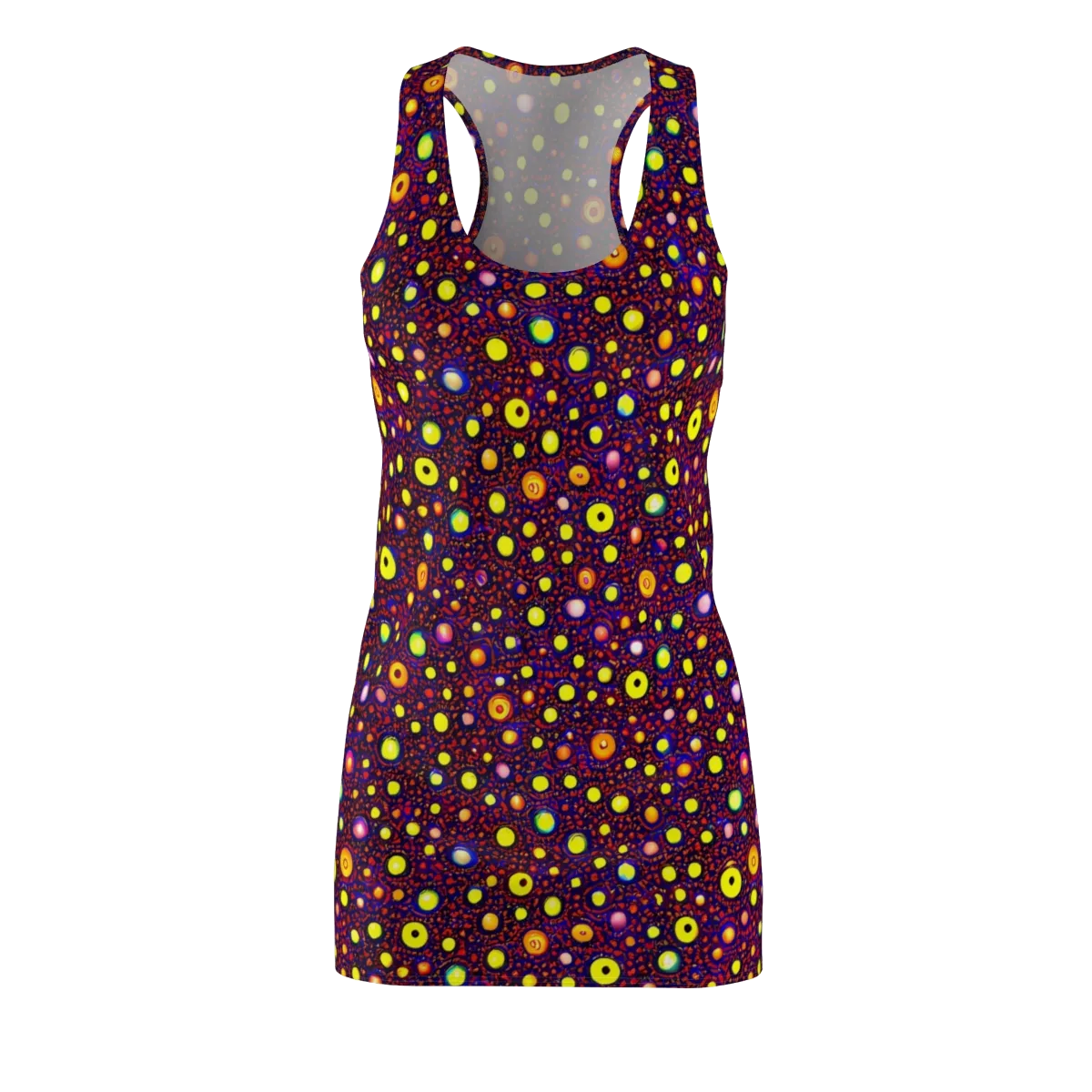 Cosmic Dotscape on Racerback Dress — Front