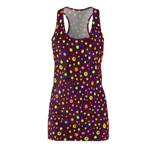 Cosmic Dotscape on a Racerback Dress