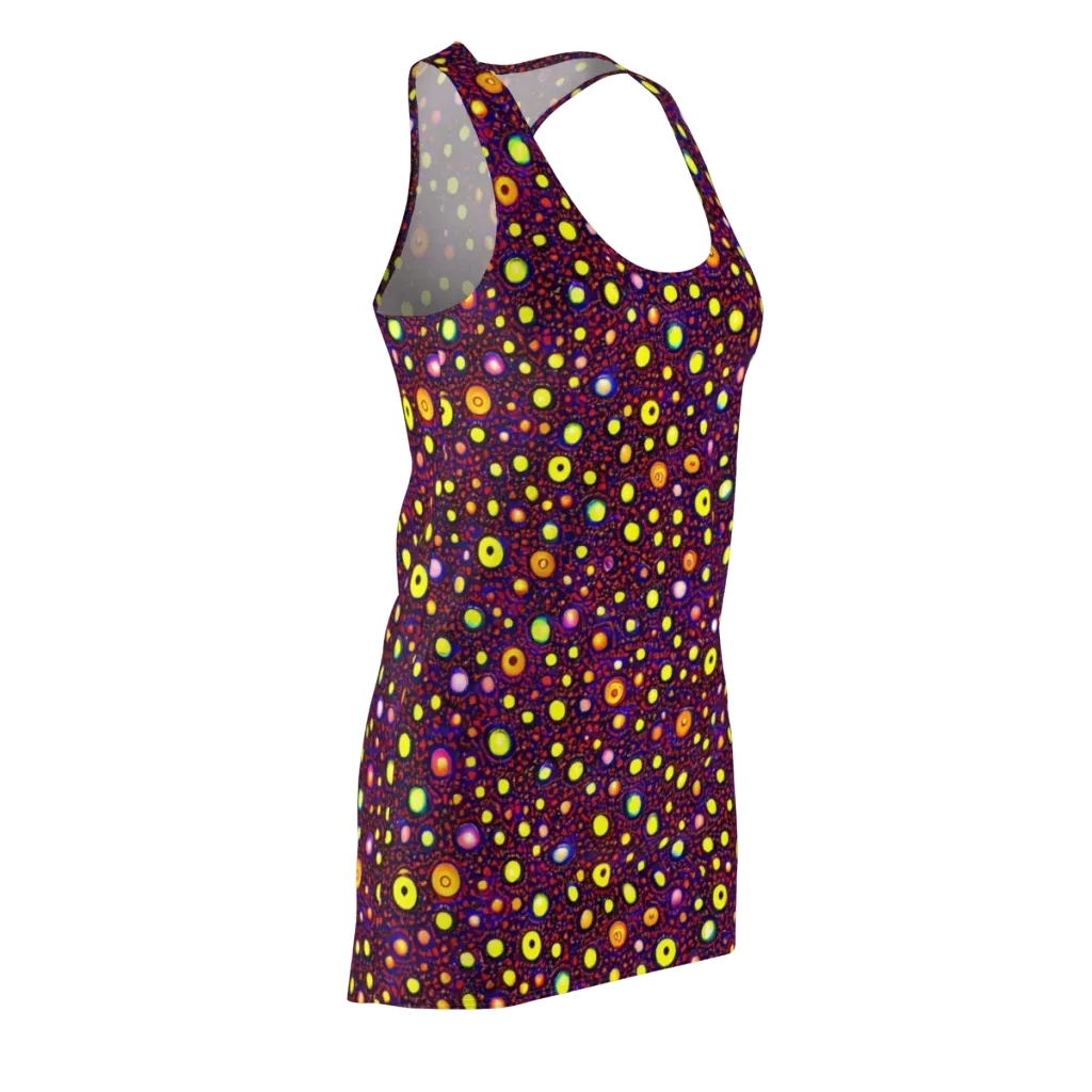 Cosmic Dotscape on Racerback Dress — Front Side