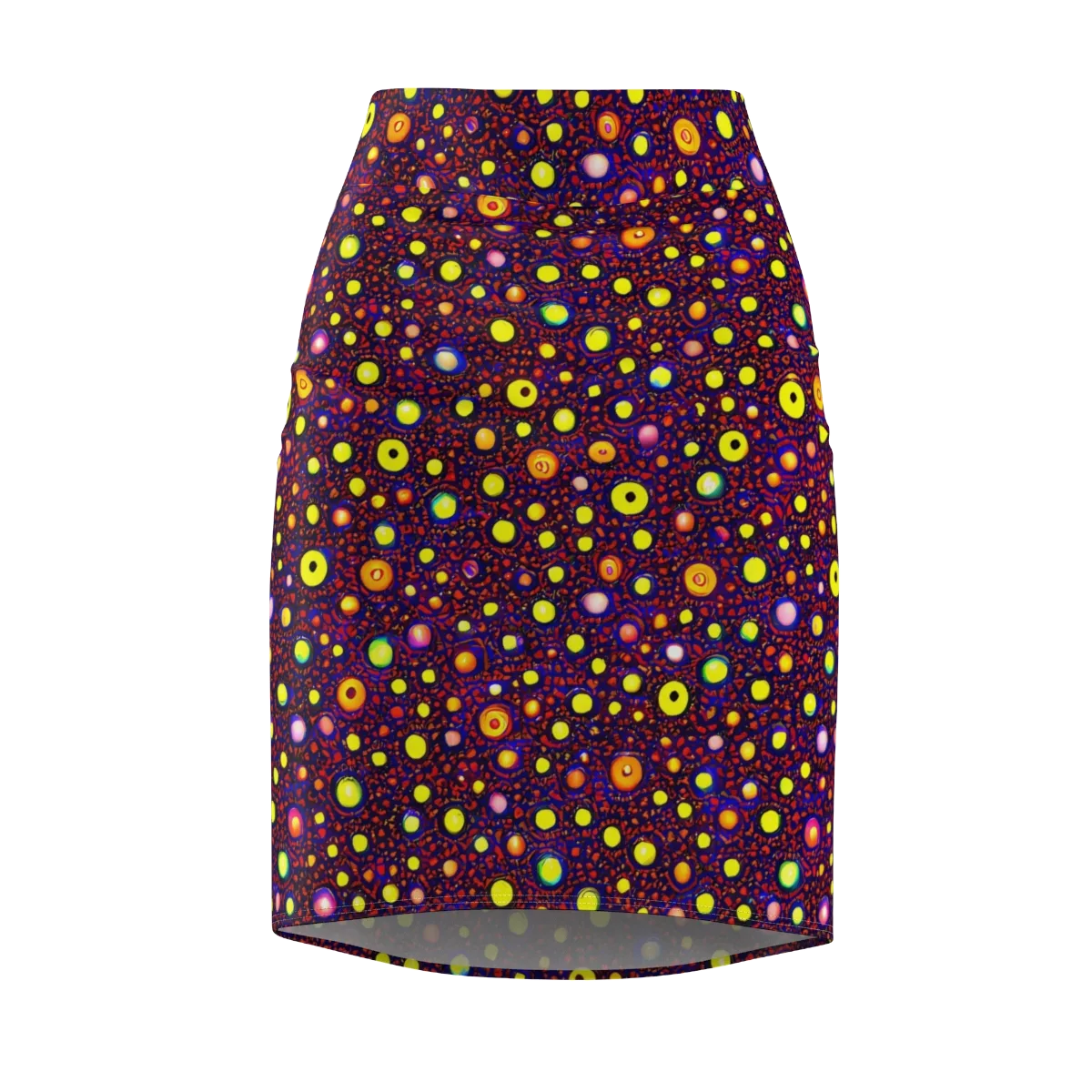 Cosmic Dotscape on Pencil Skirt — Front