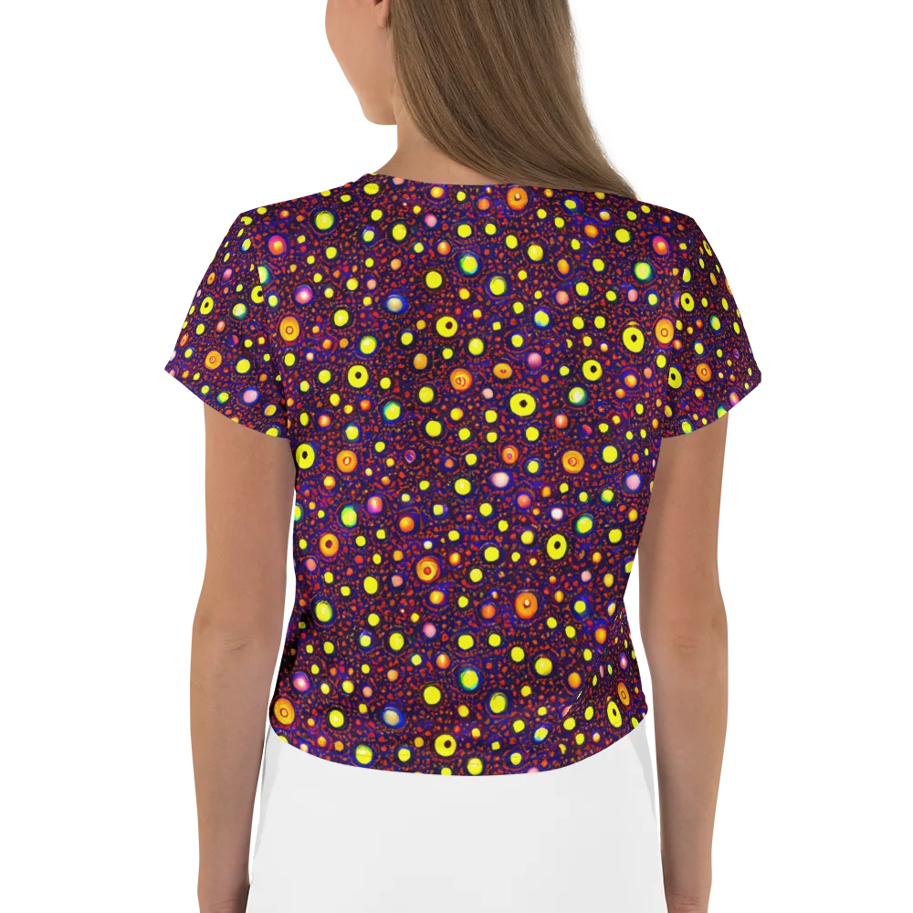 Cosmic Dotscape on Crop Tee — Back