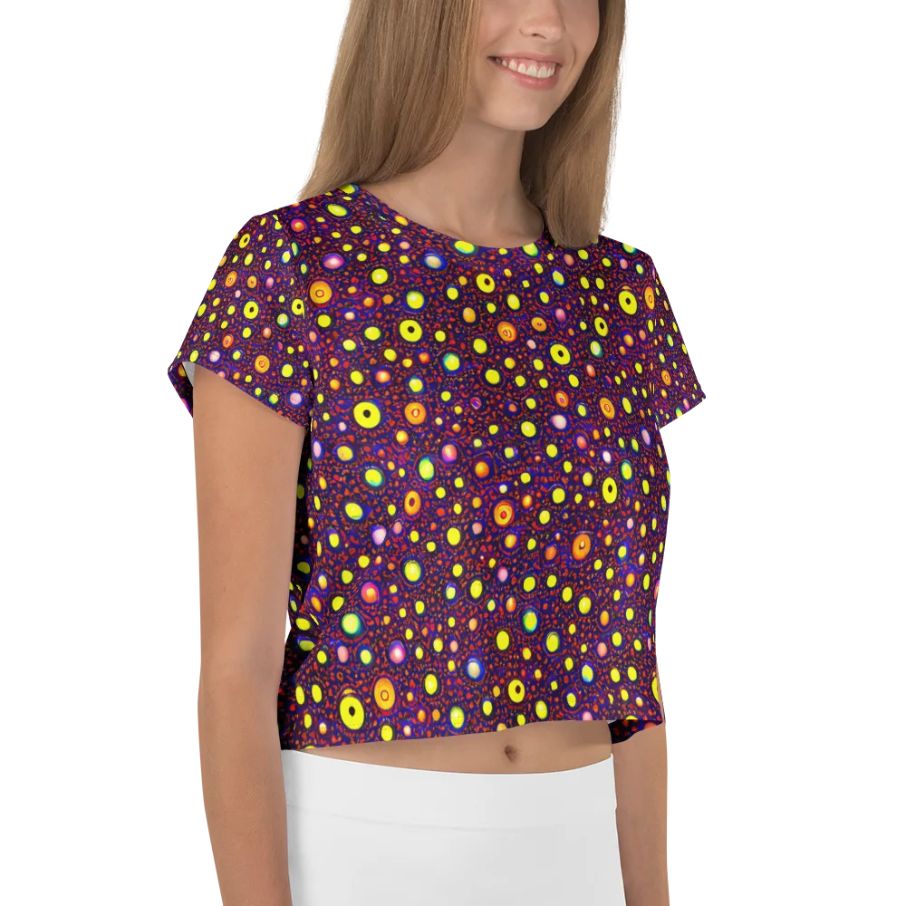 Cosmic Dotscape on Crop Tee — Right
