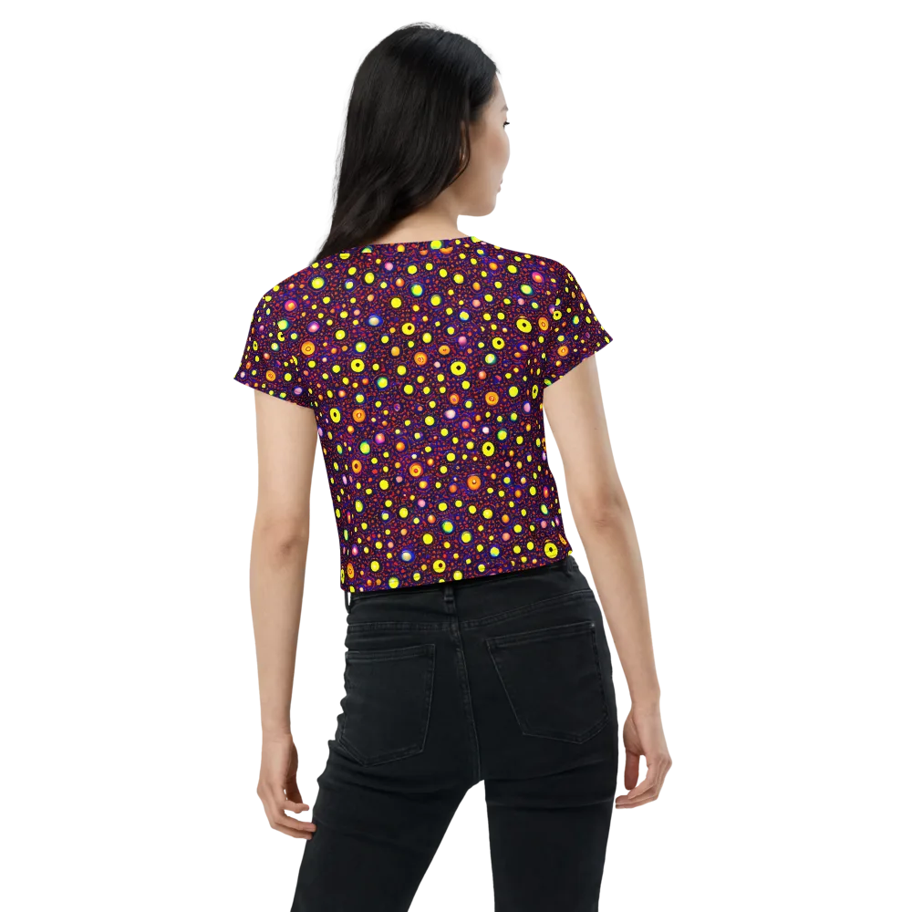 Cosmic Dotscape on Crop Tee — Back