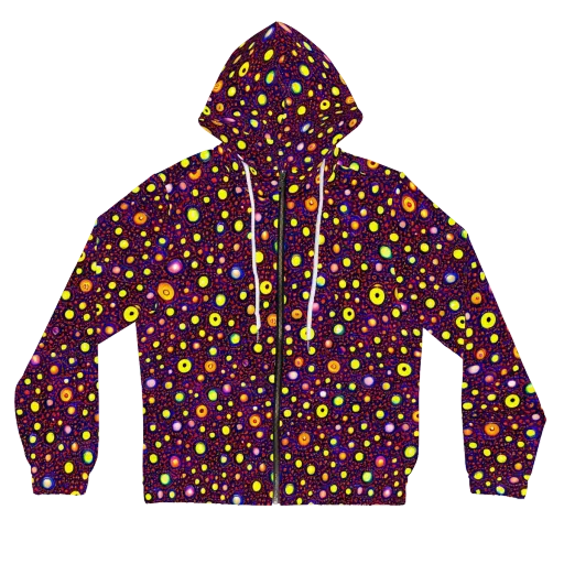 Cosmic Dotscape on a Women's Full-Zip Hoodie
