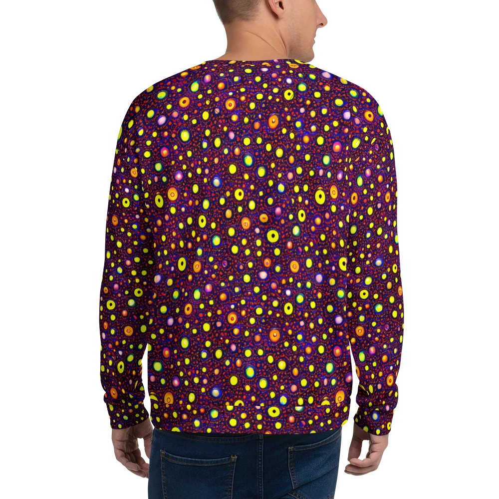 Cosmic Dotscape on Sweatshirt — Back