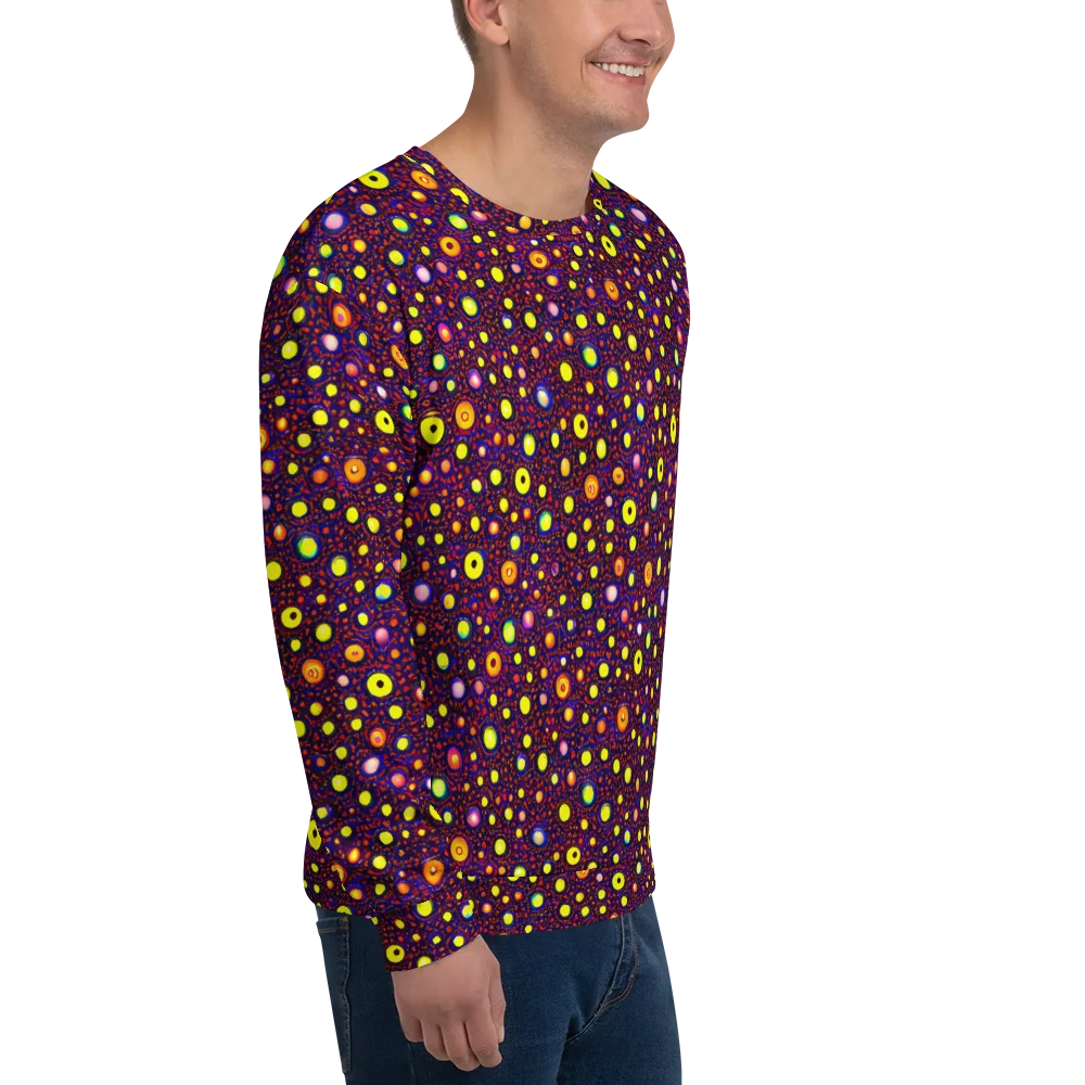 Cosmic Dotscape on Sweatshirt — Right Front