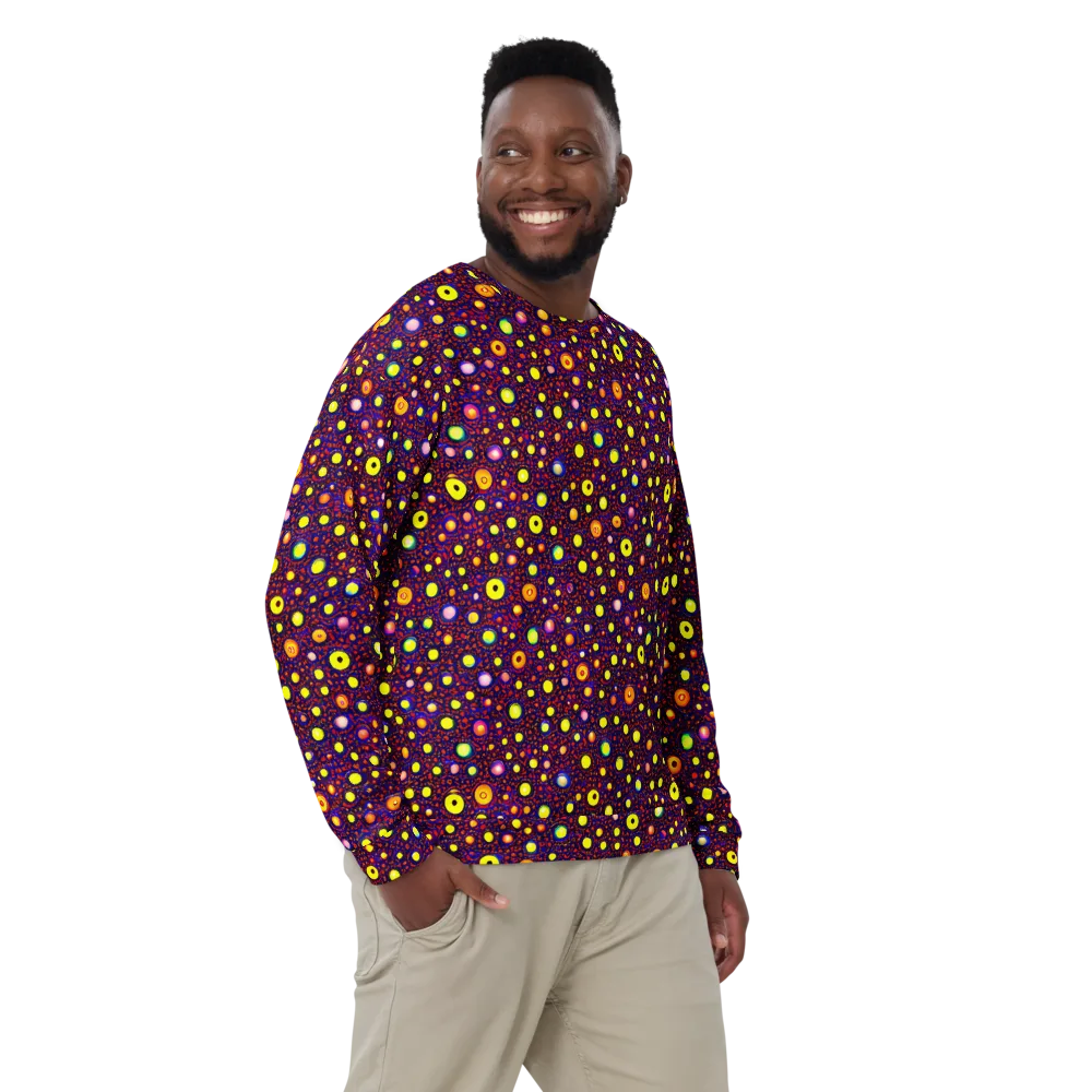 Cosmic Dotscape on Sweatshirt — Front