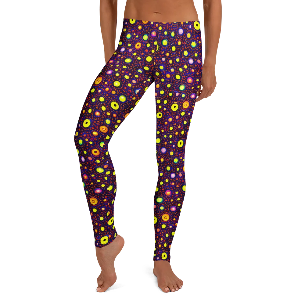 Cosmic Dotscape on Leggings — Front