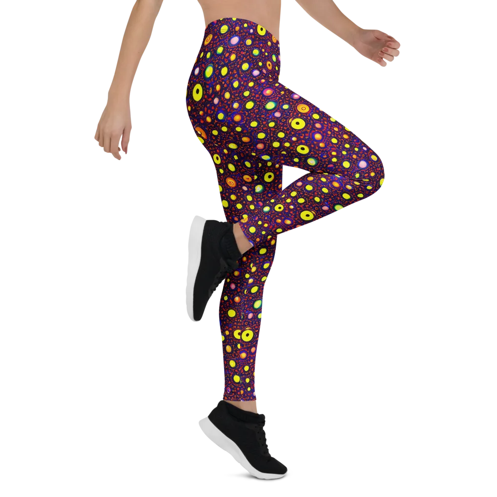 Cosmic Dotscape on Leggings — Right