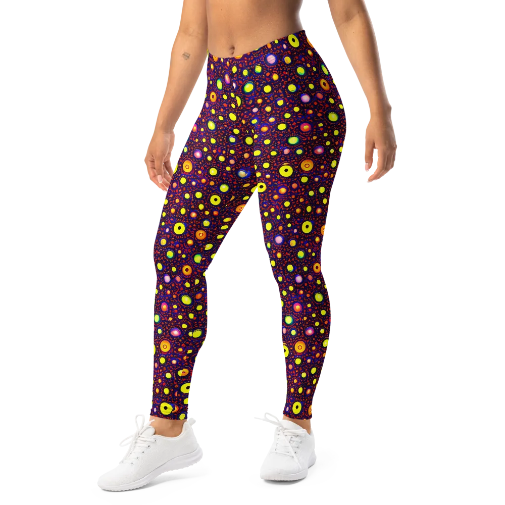 Cosmic Dotscape on Leggings — Left Front