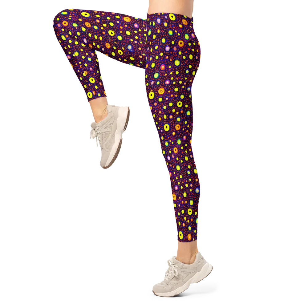 Cosmic Dotscape on Leggings — Left