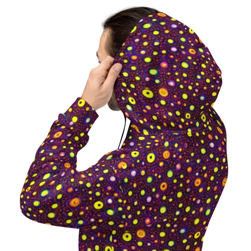 Cosmic Dotscape on a Hoodie
