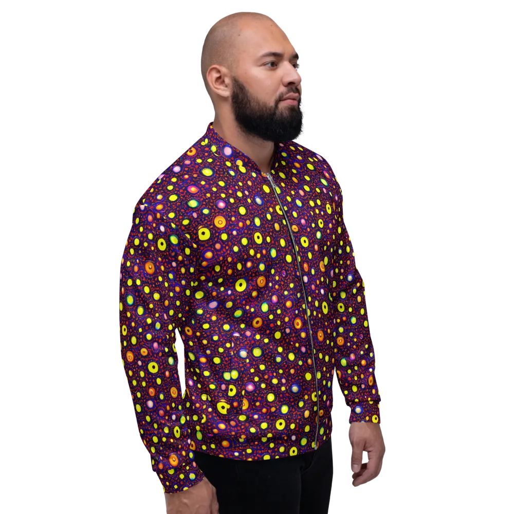 Cosmic Dotscape on Bomber Jacket — Right