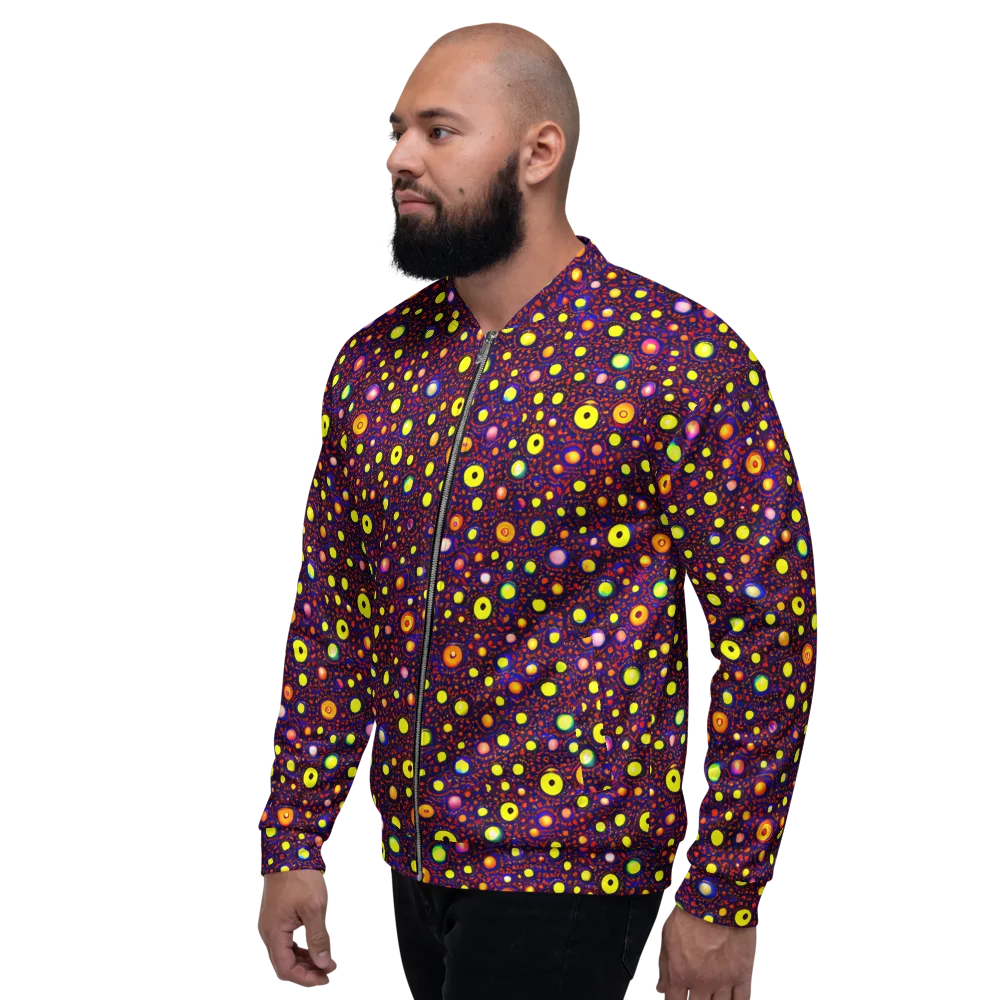 Cosmic Dotscape on Bomber Jacket — Left