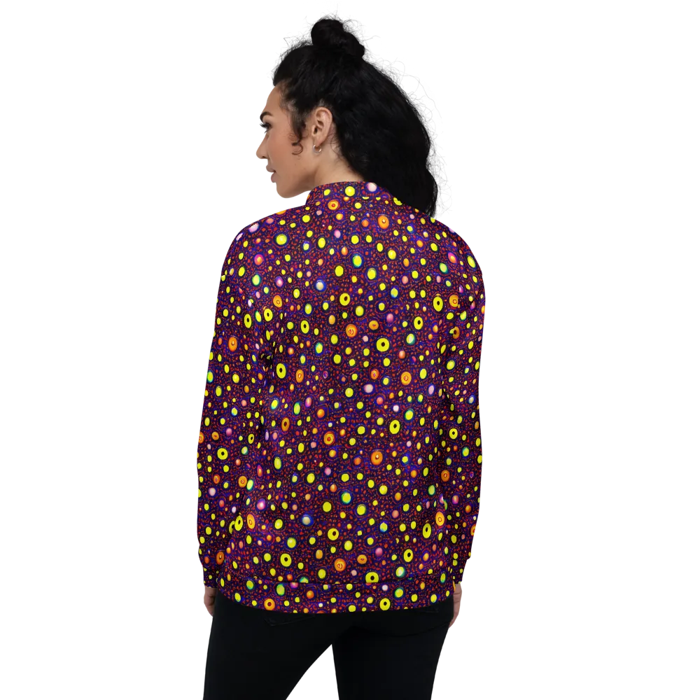 Cosmic Dotscape on Bomber Jacket — Back