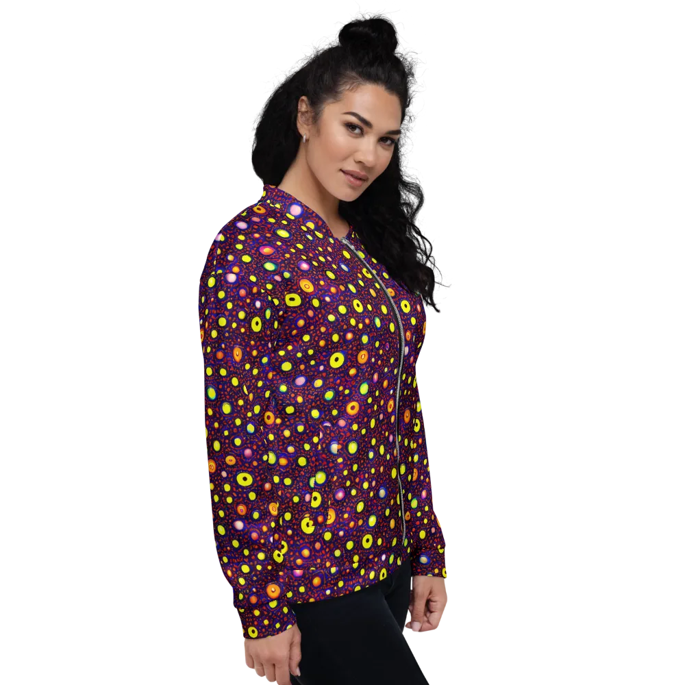Cosmic Dotscape on Bomber Jacket — Right