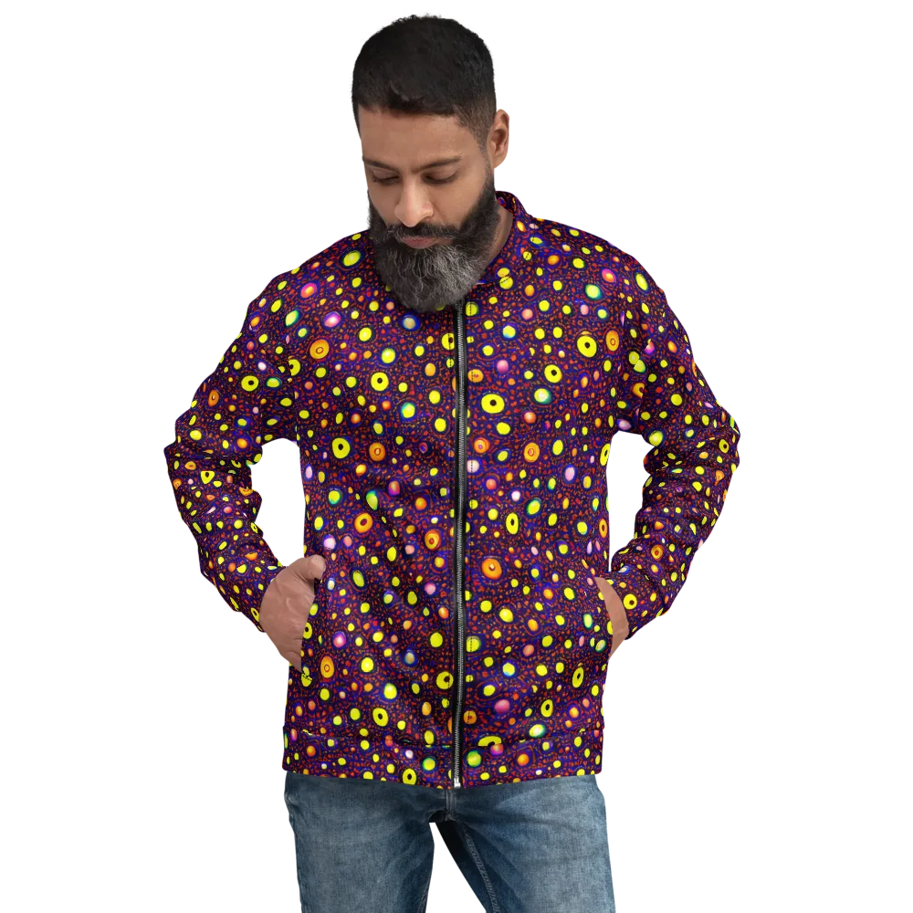 Cosmic Dotscape on Bomber Jacket — Front