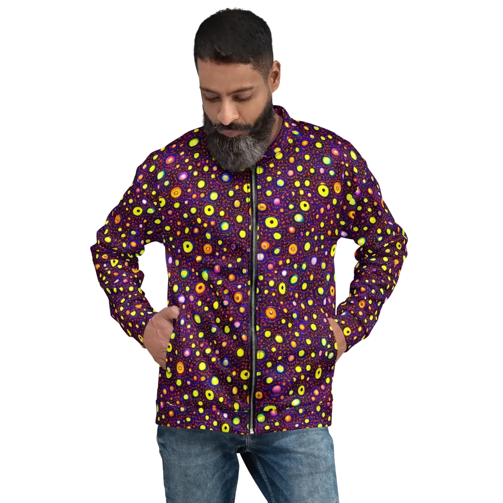 Cosmic Dotscape on Bomber Jacket — Front