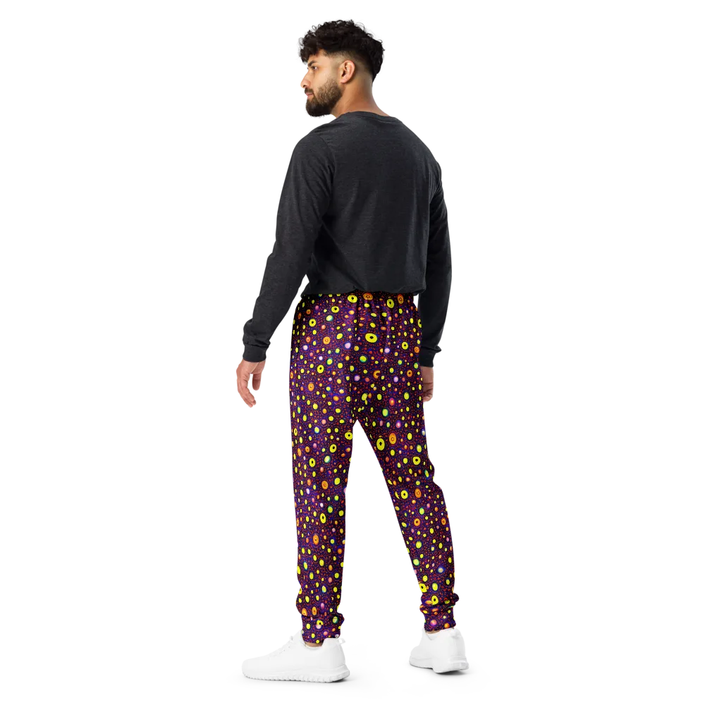 Cosmic Dotscape on Men's Joggers — Back