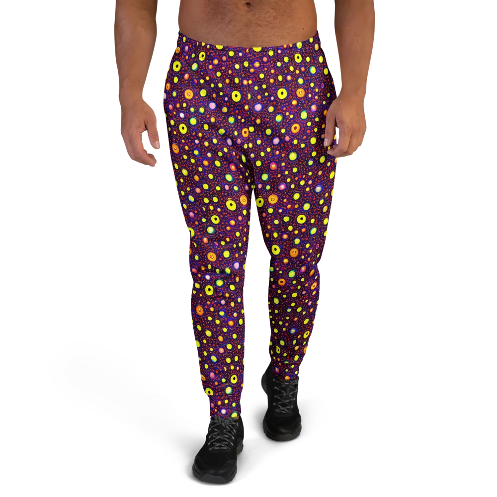 Cosmic Dotscape on Men's Joggers — Front