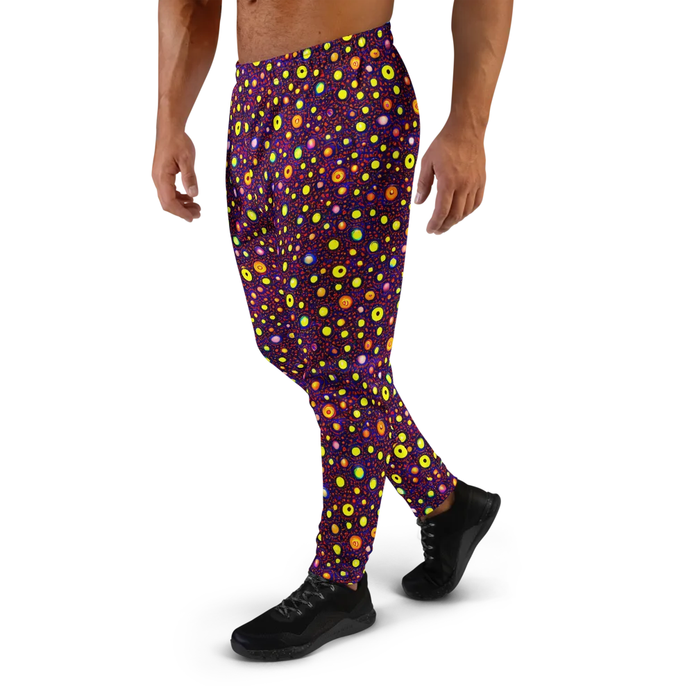 Cosmic Dotscape on Men's Joggers — Left