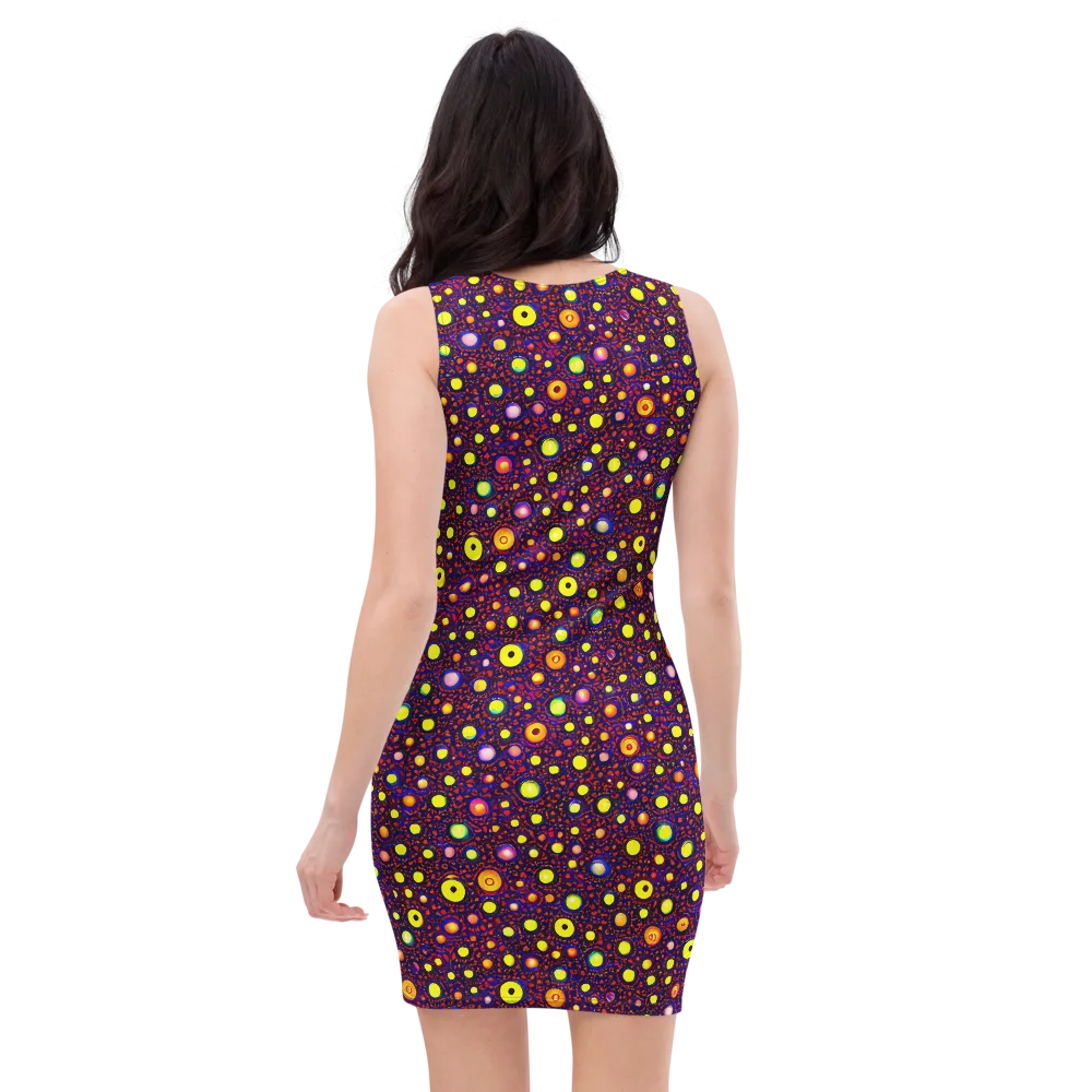 Cosmic Dotscape on Bodycon Dress — Back