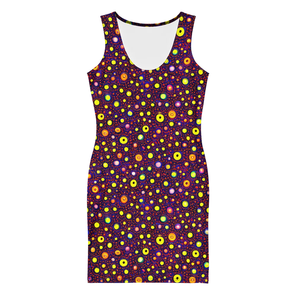 Cosmic Dotscape on Bodycon Dress — Front