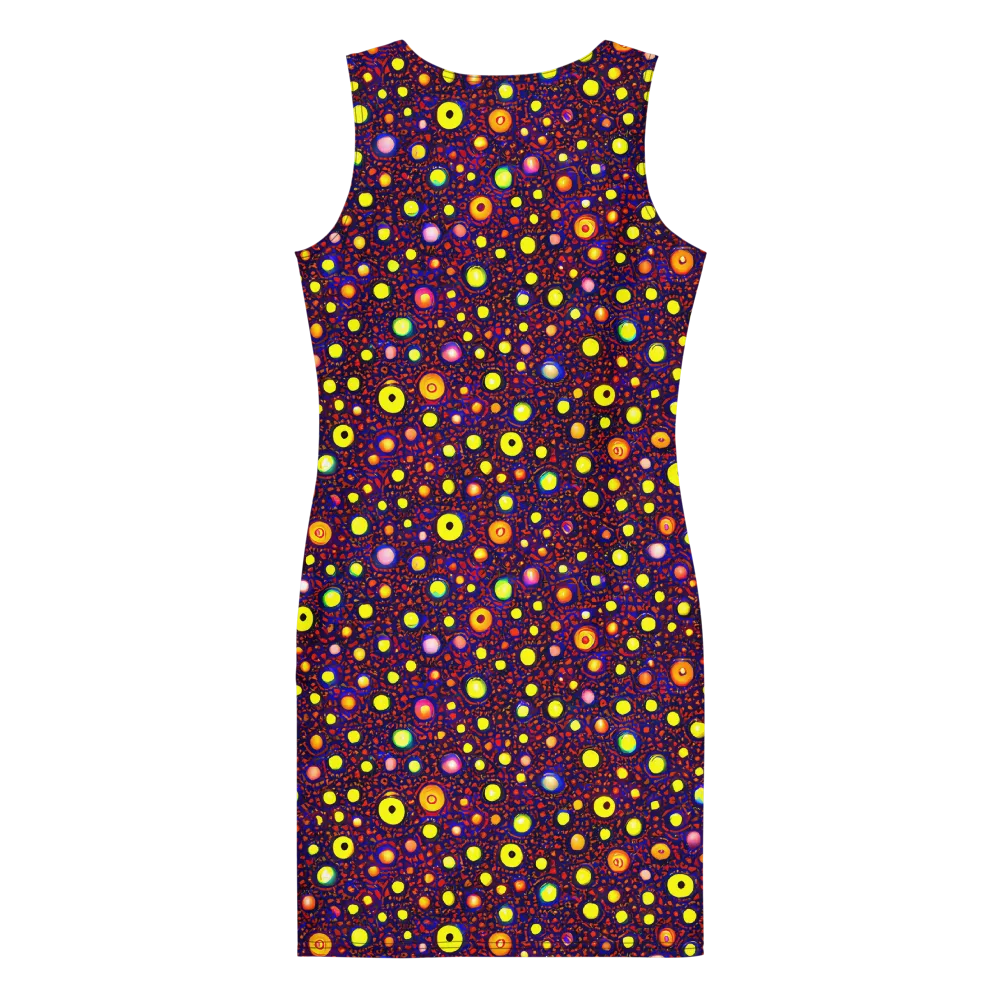 Cosmic Dotscape on Bodycon Dress — Back