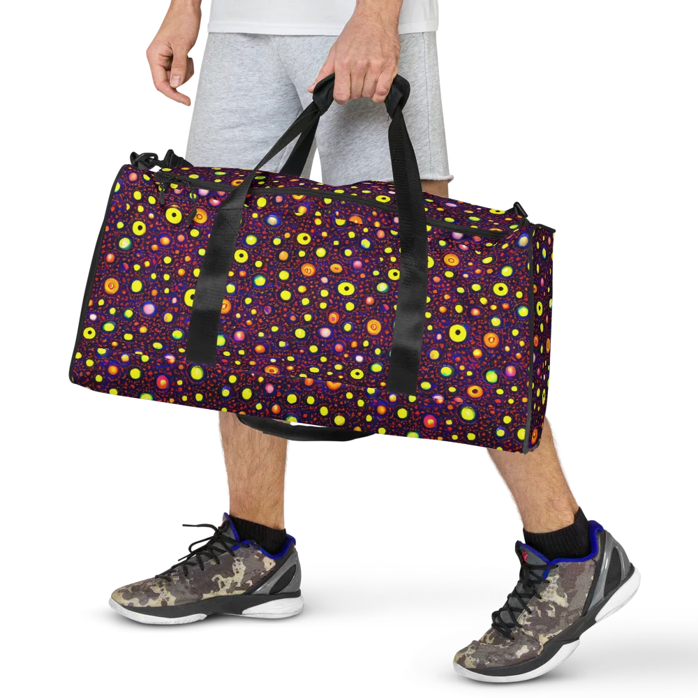 Cosmic Dotscape on Duffle Bag — Front