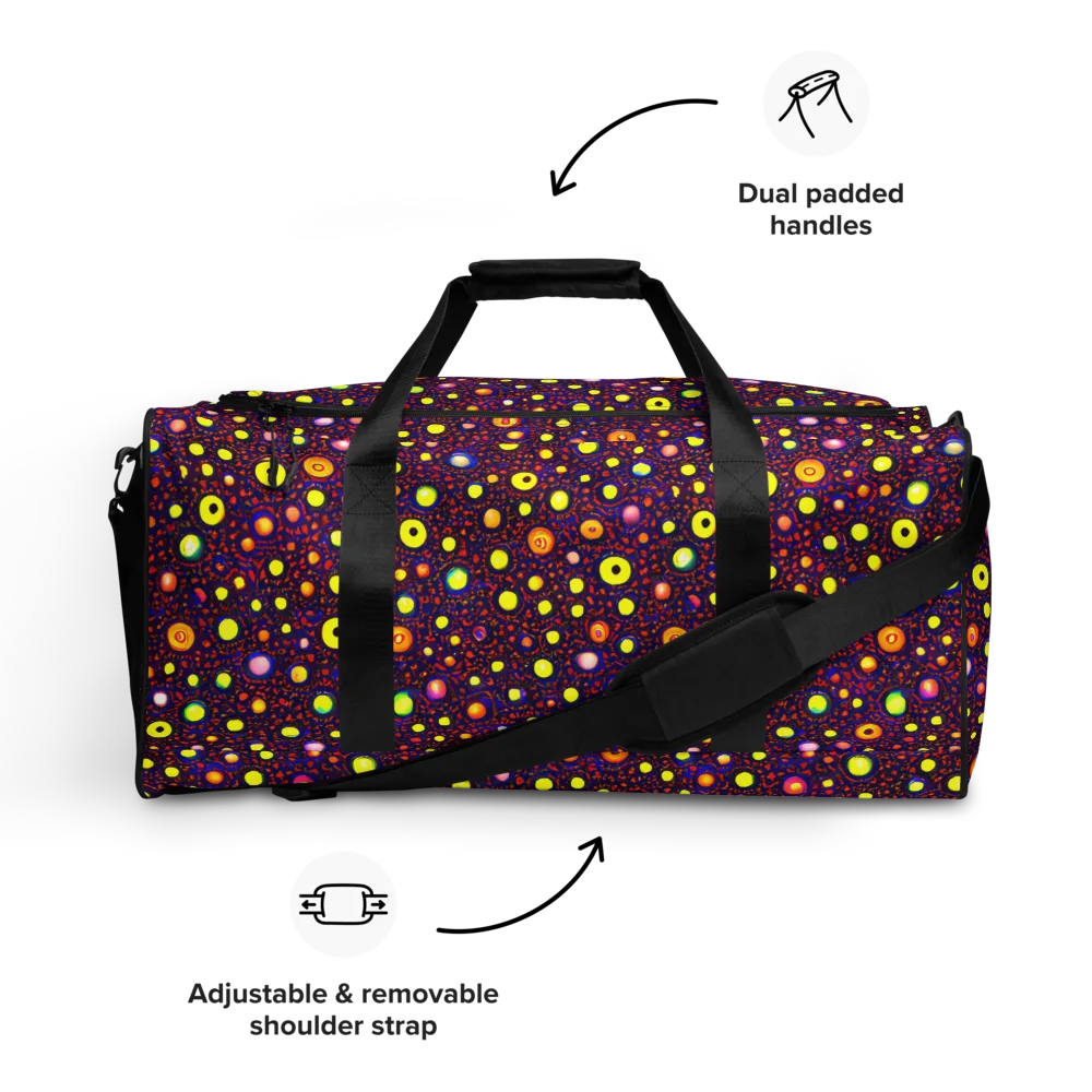Cosmic Dotscape on Duffle Bag — Front