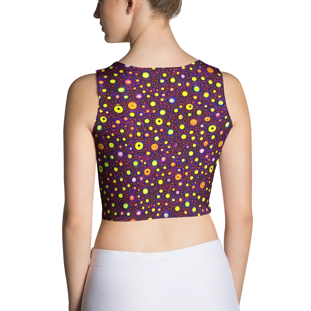 Cosmic Dotscape on Crop Top — Back
