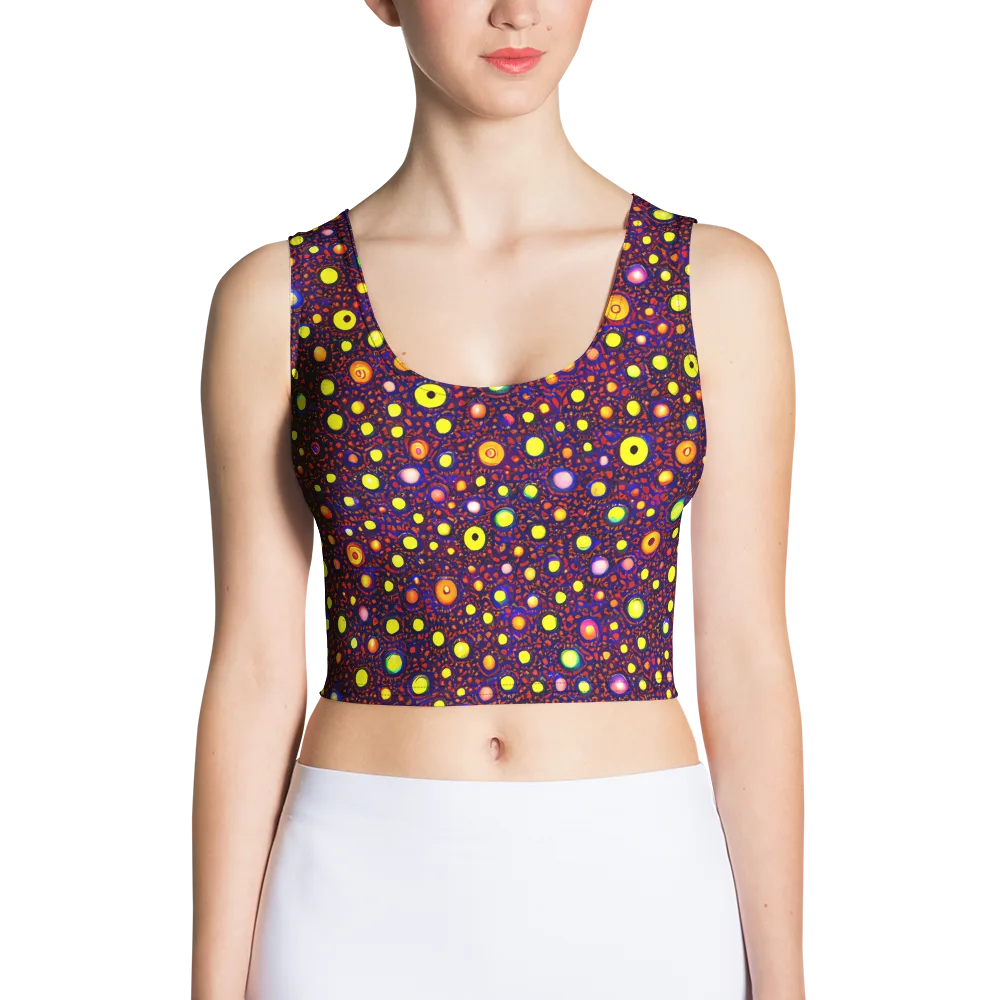 Cosmic Dotscape on Crop Top — Front
