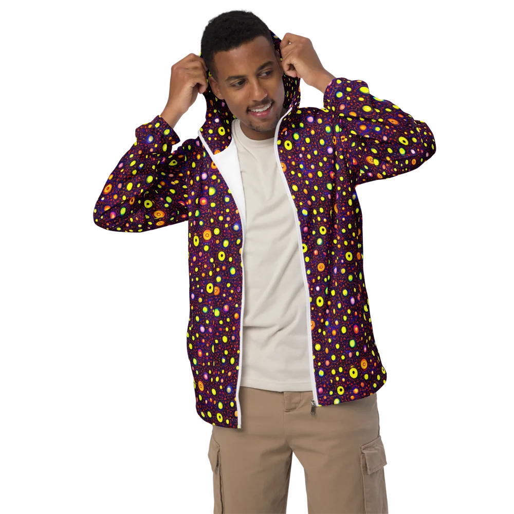 Cosmic Dotscape on Men's Windbreaker — Front