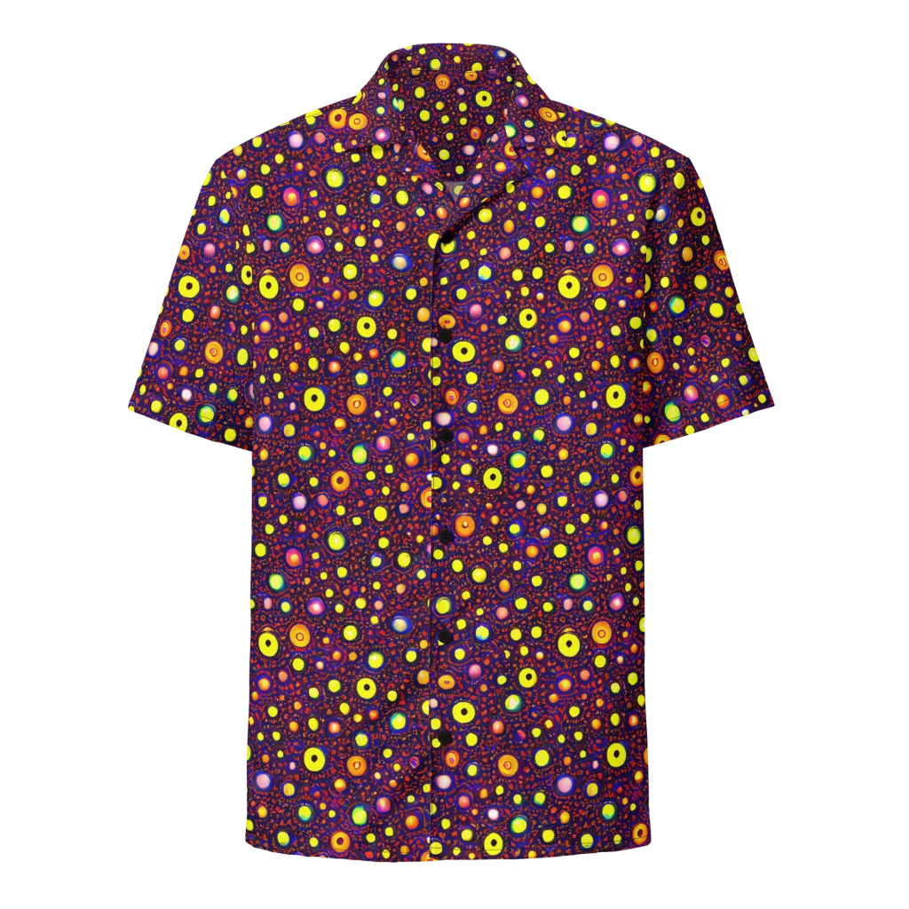 Cosmic Dotscape on Button Shirt — Front
