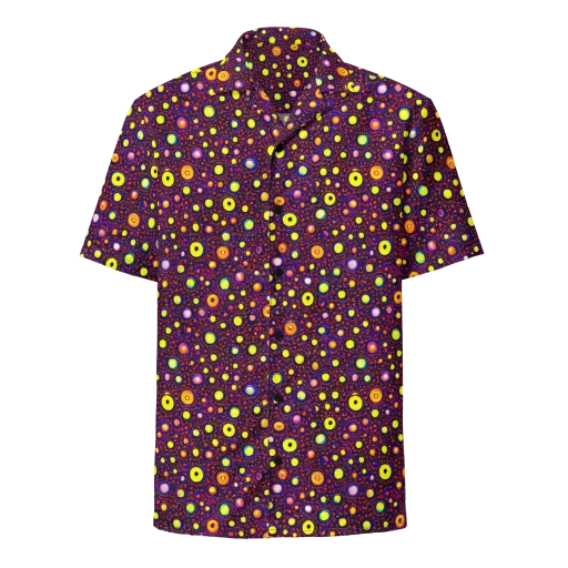 Cosmic Dotscape on a Button Shirt
