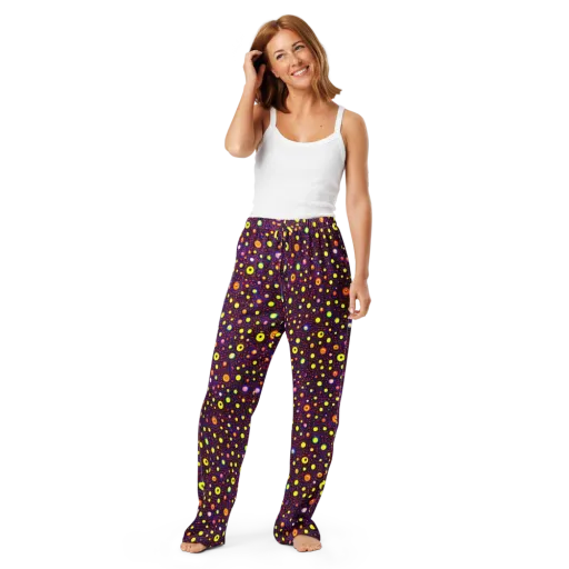 Cosmic Dotscape on a Women's Pajama Pants