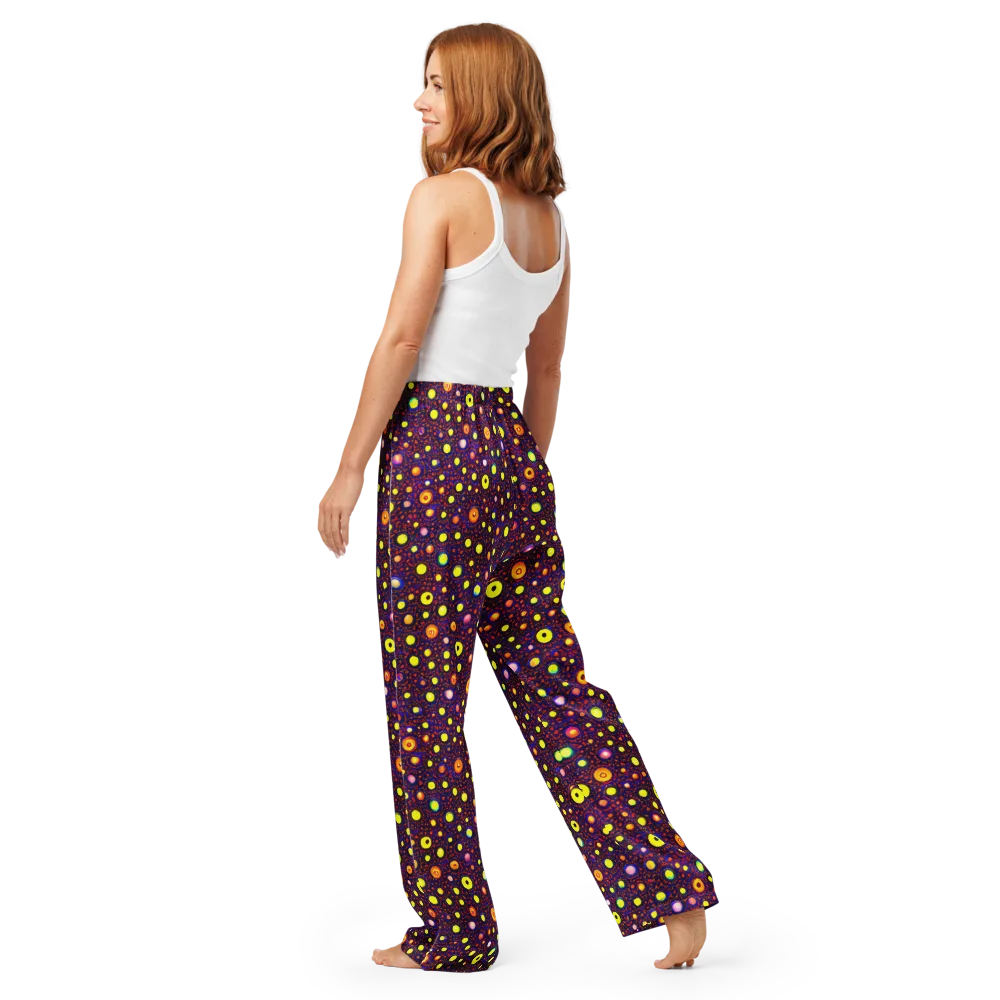 Cosmic Dotscape on Women's Pajama Pants — Back
