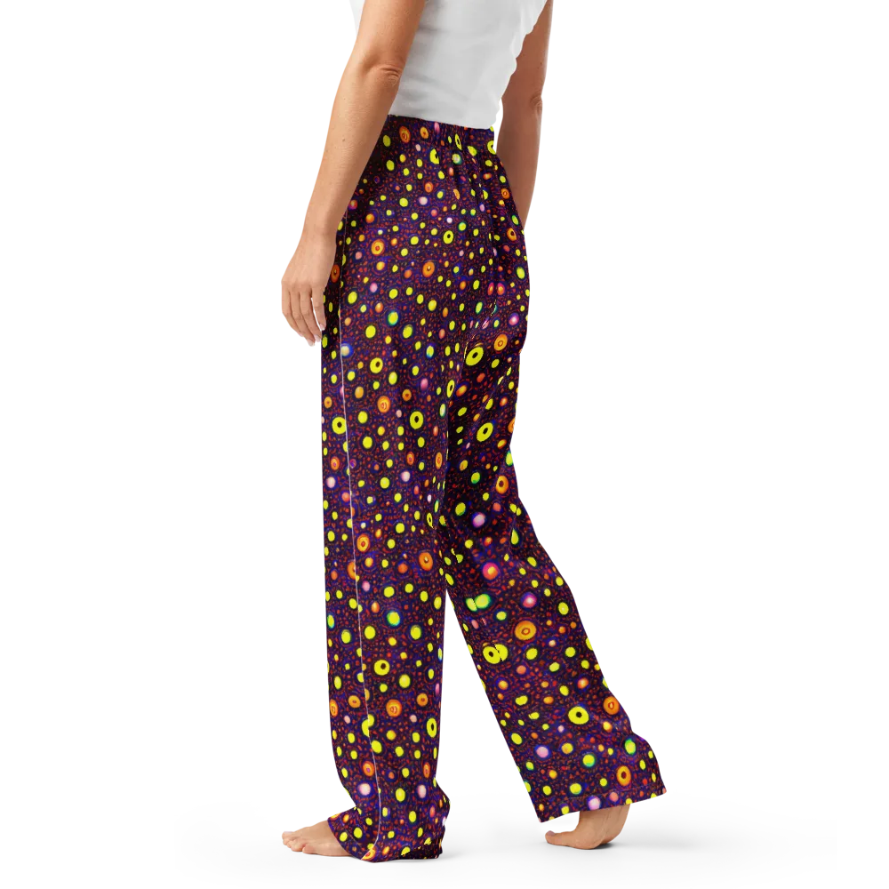 Cosmic Dotscape on Women's Pajama Pants — Left