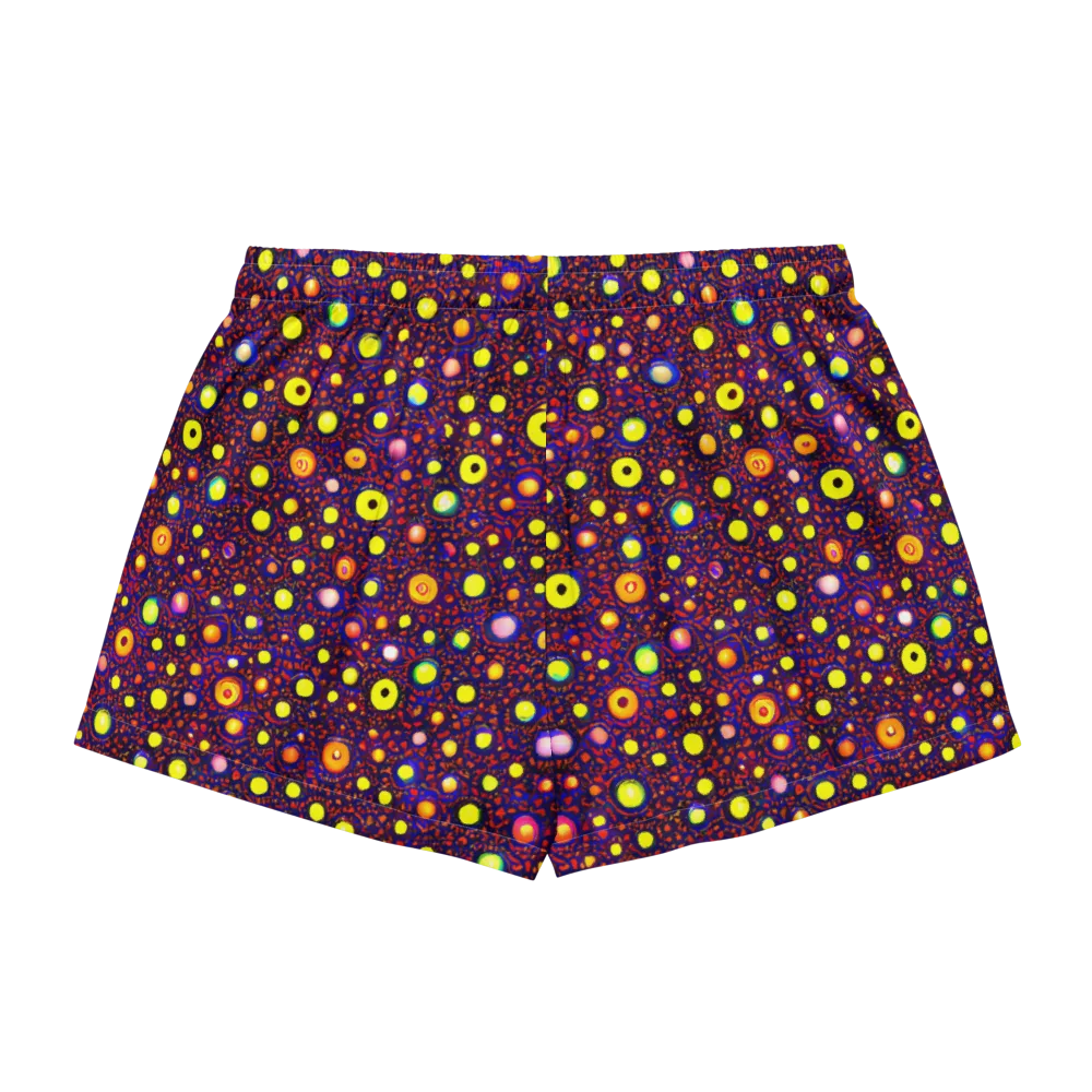 Cosmic Dotscape on Women's Pajama Shorts — Back