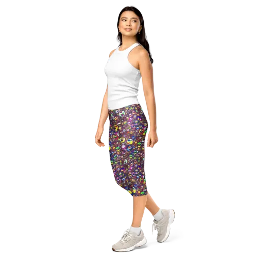 Eyes of Enchantment on a Capri Leggings