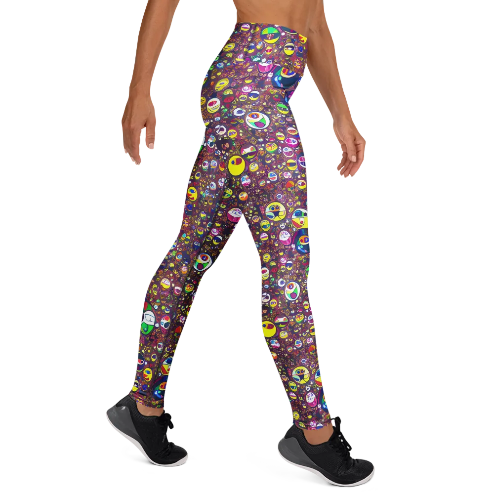 Eyes of Enchantment on Yoga Leggings — Right