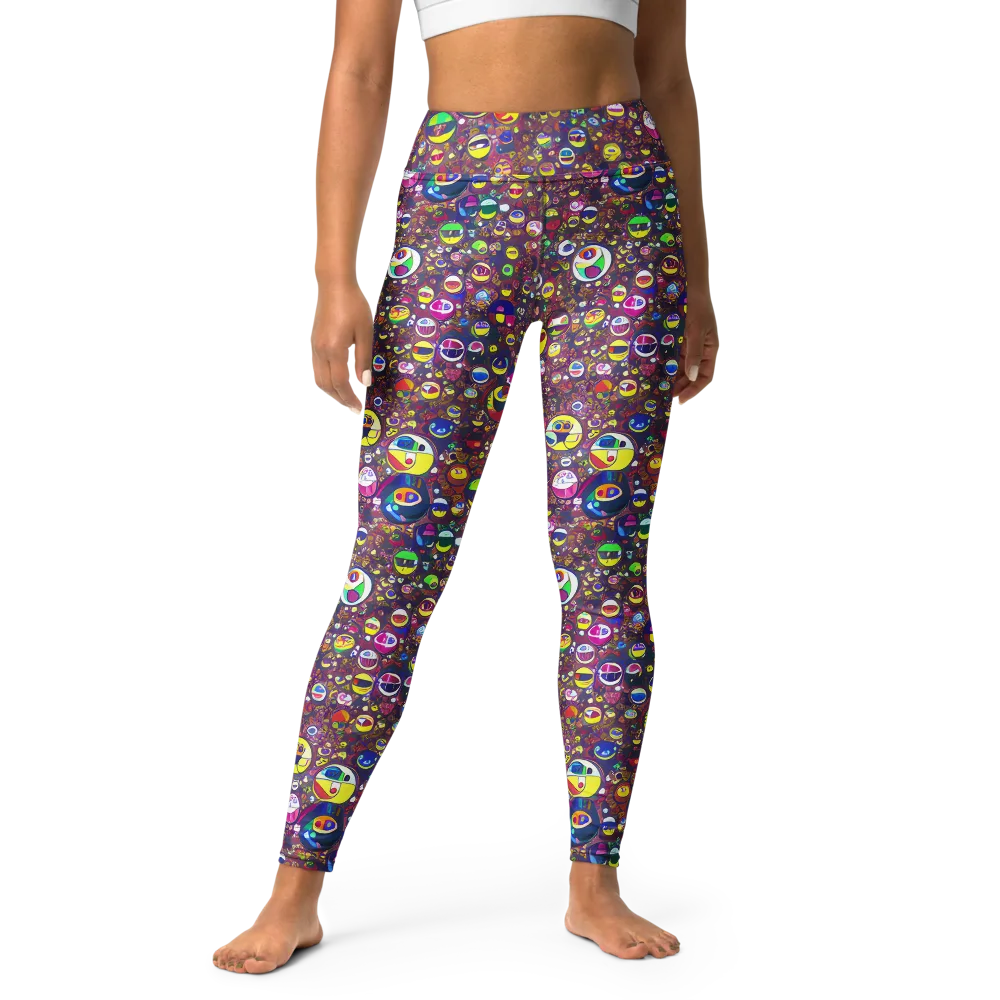 Eyes of Enchantment on Yoga Leggings — Front