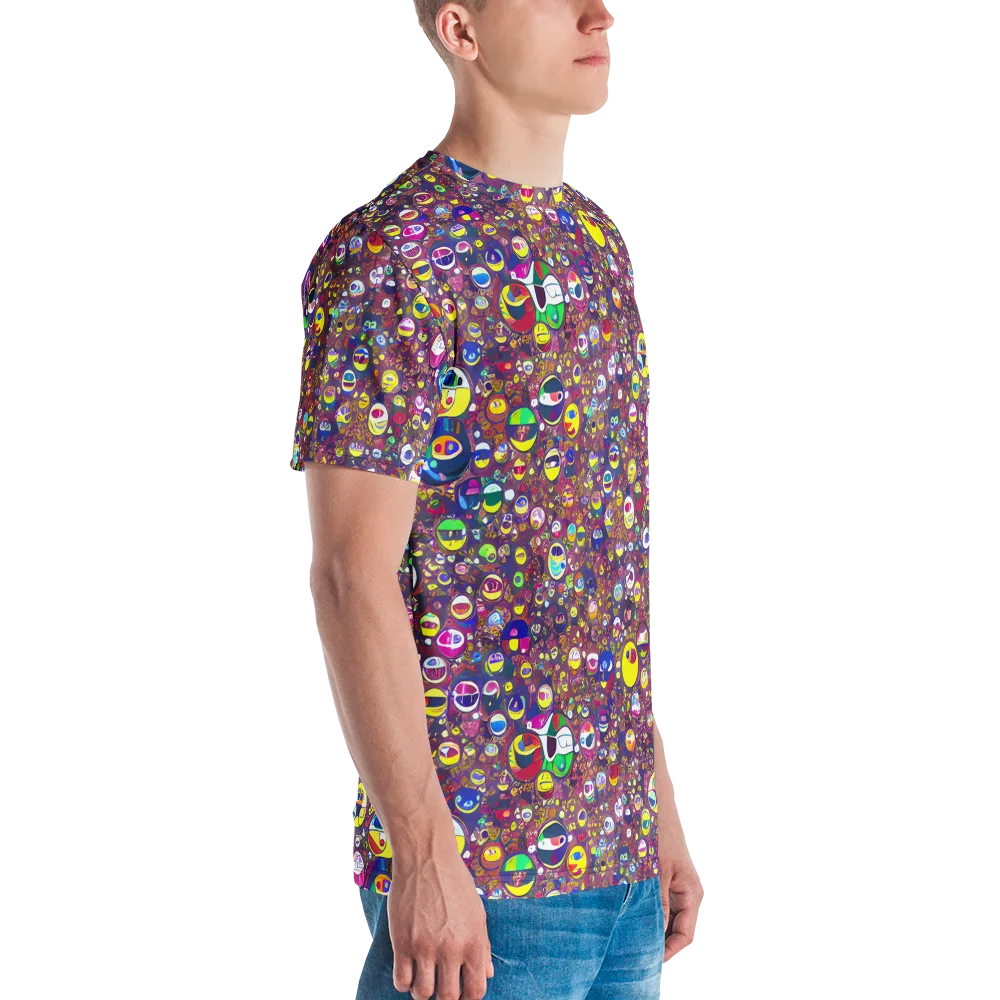 Eyes of Enchantment on Men's Crew Neck T-Shirt — Right
