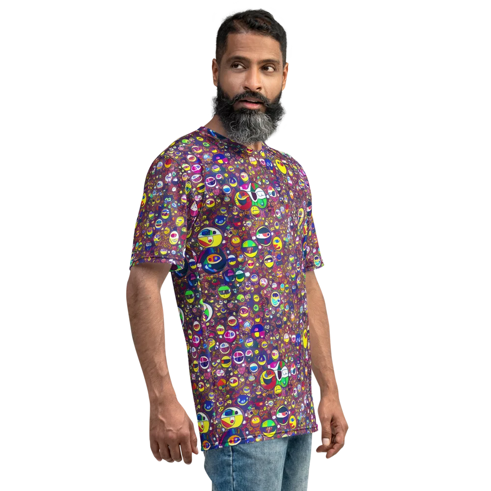 Eyes of Enchantment on Men's Crew Neck T-Shirt — Right