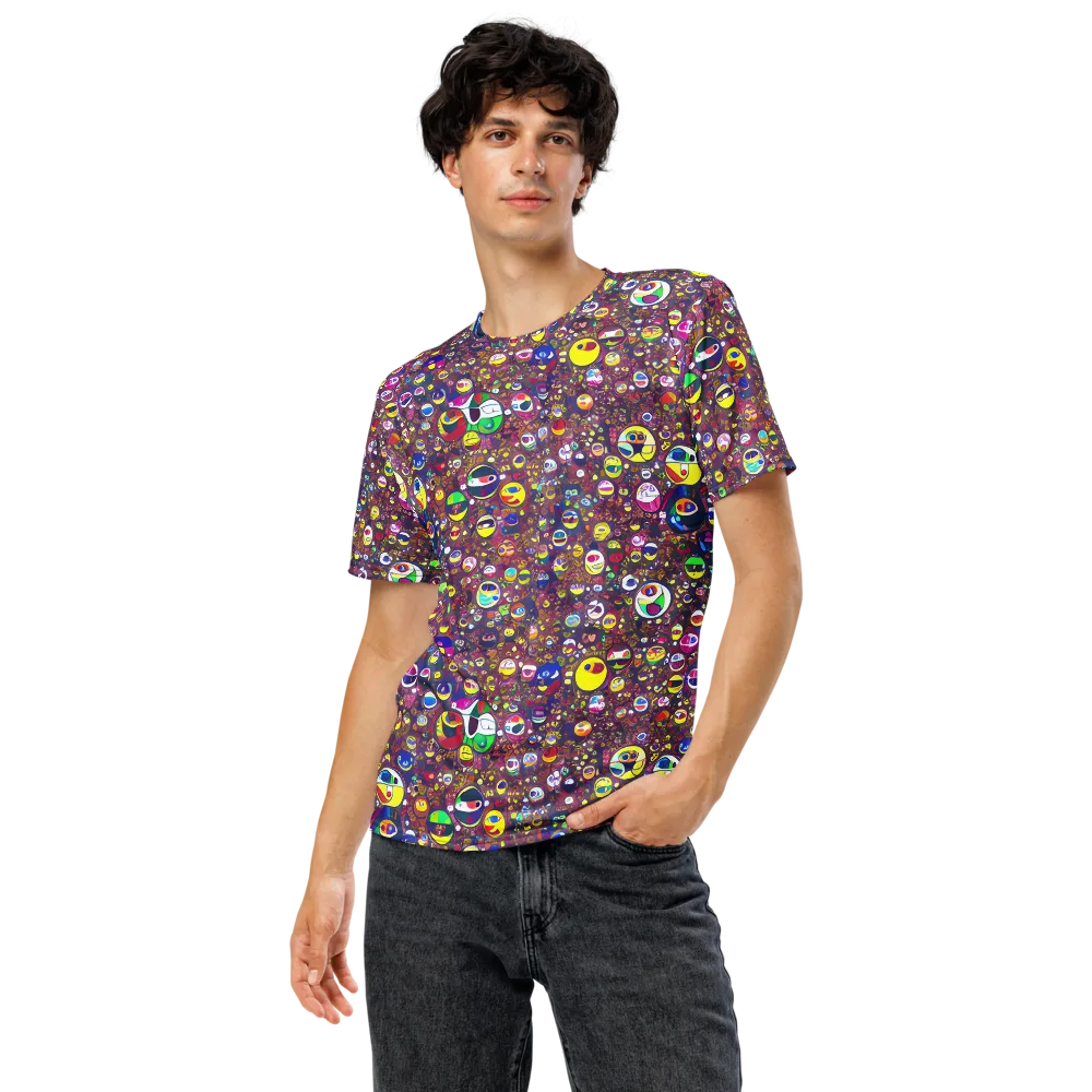 Eyes of Enchantment on Men's Crew Neck T-Shirt — Front